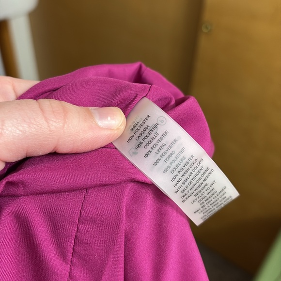 Vince Camuto Fuchsia Bow-Neck Satin Dress Size 2 - Picture 10 of 15